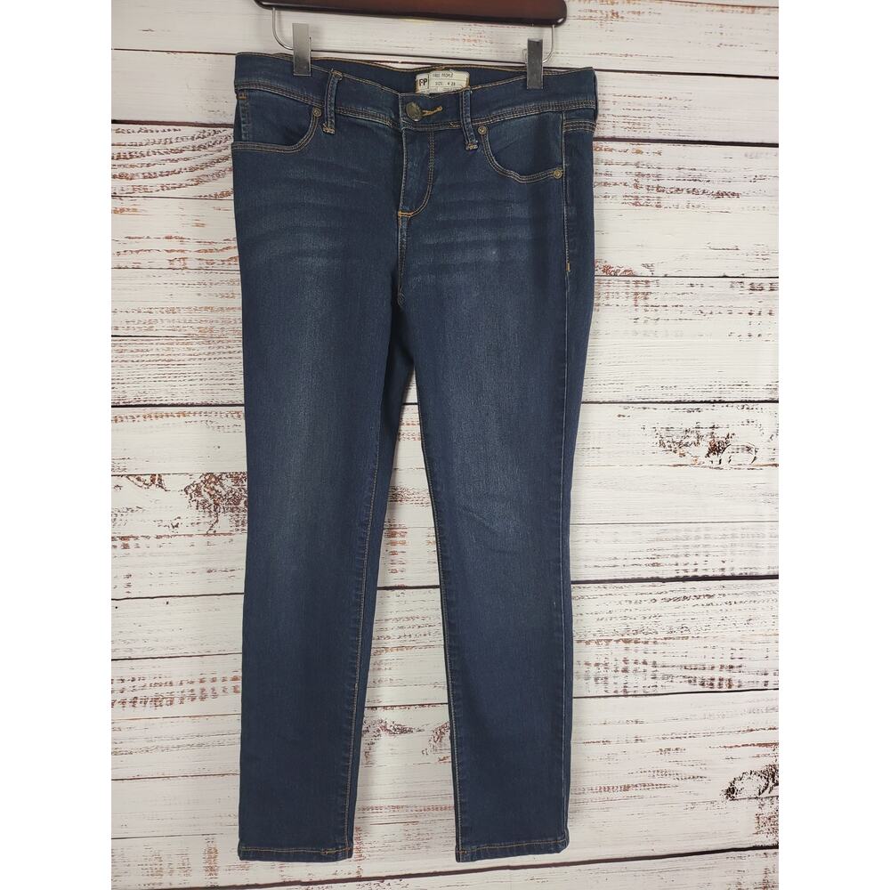 Free‎ People Skinny Leg Jeans 28 Womens Mid Rise Medium Wash Denim Bottoms